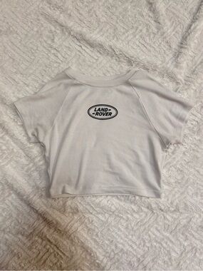 Land Rover x Pacsun White Cropped Tee